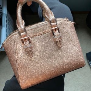 Michael Kors glittery mini handbag